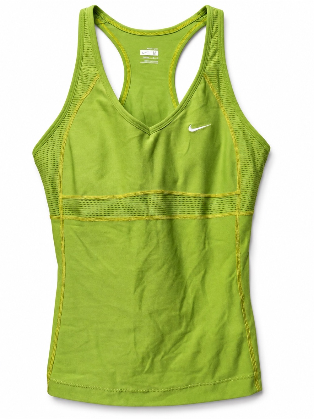Nike Dri Fit Lime Green Racerback Workout Tank/sports bra